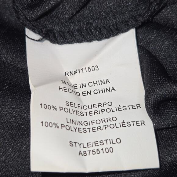 As U Wish Womens Medium Romper Bell Sleeves Suplice Wrap Black Dark Academia - Picture 14 of 15